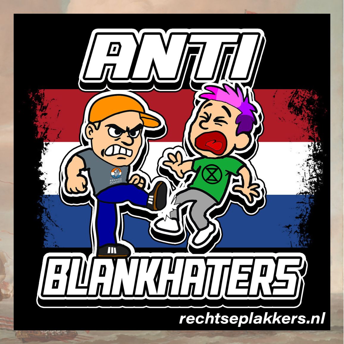 “Anti Blankhaters” (XR) Sticker