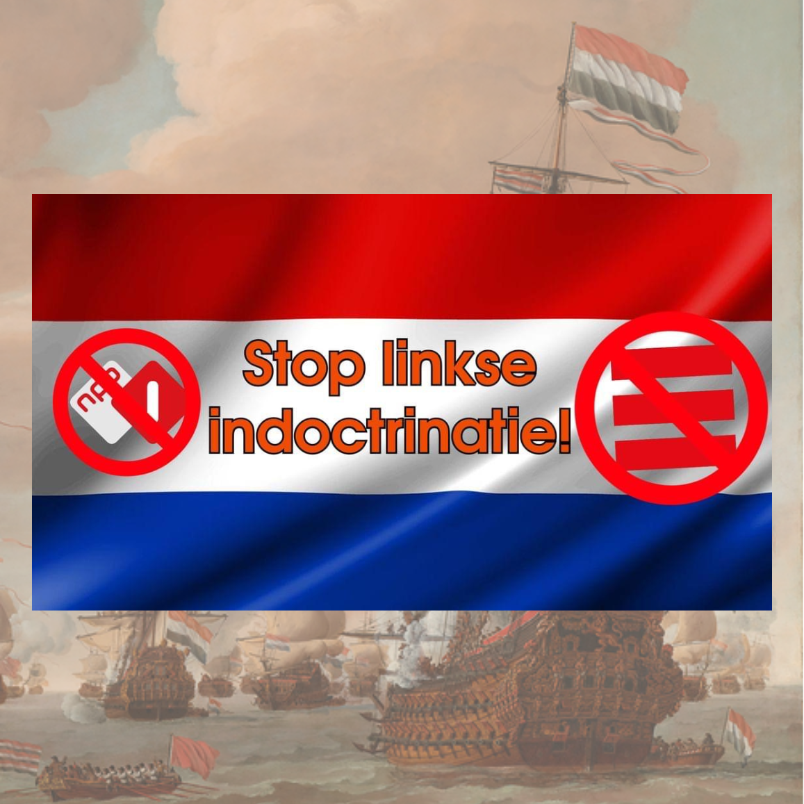 “Stop Linkse Indoctrinatie” Sticker