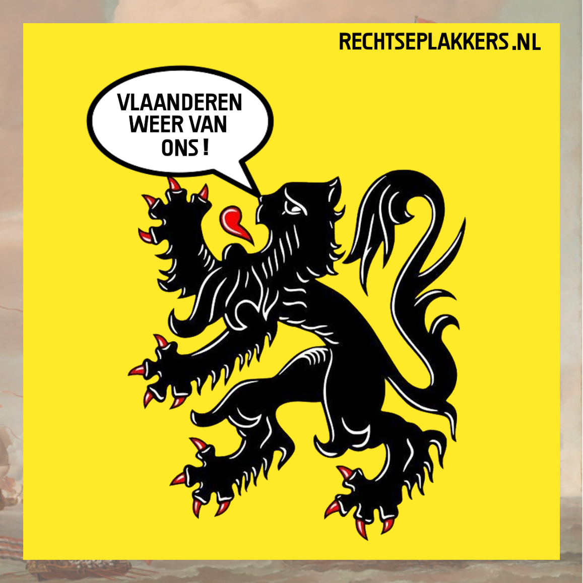 “Vlaanderen weer van ons!” Sticker
