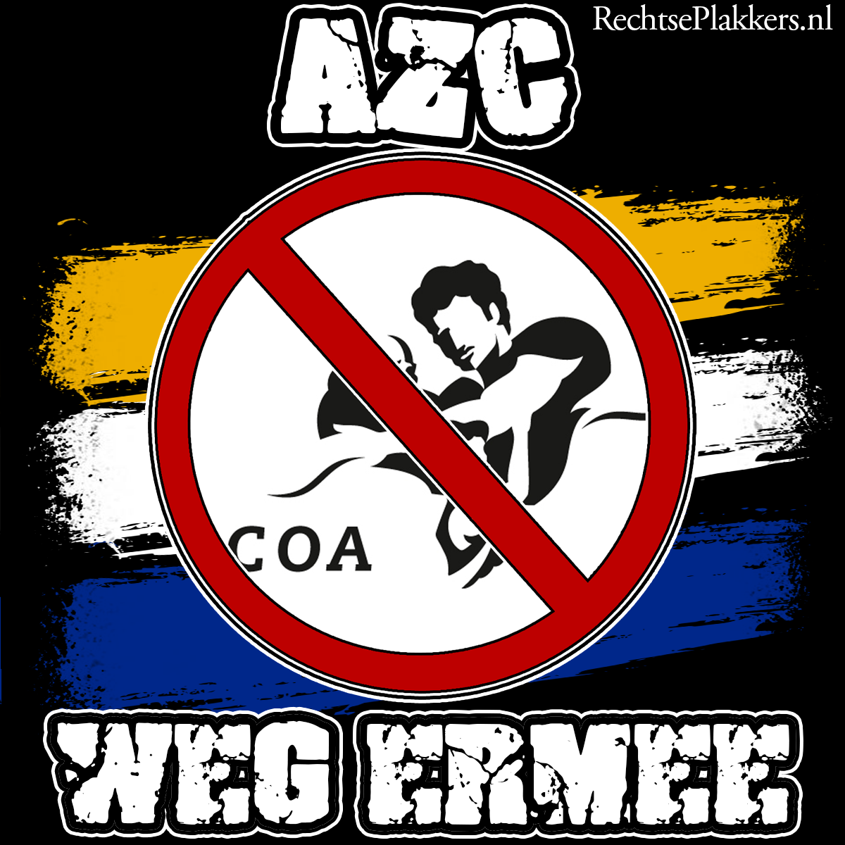 ''AZC Weg Ermee'' Sticker